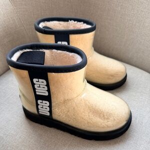 Girl's Classic Mini Logo See-Through Waterproof Boots, Toddler/Kids